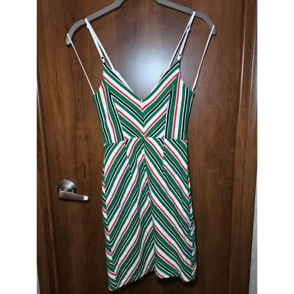 Line & Dot ‘70s Striped Mini Dress EUC Sz XS - Picture 5 of 6